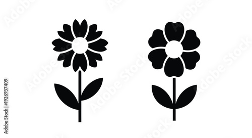 Black fruit icons with a sliced citrus element a stark silhouette