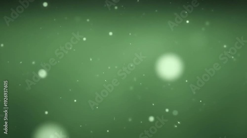 Abstract Green Bokeh Lights with Soft Glowing Effect for Backgrounds and Creative Designs
