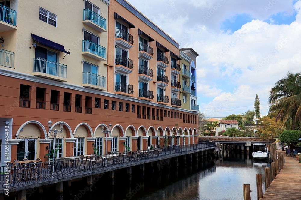 Naklejka premium Fort Lauderdale Inland Waterway And Canals