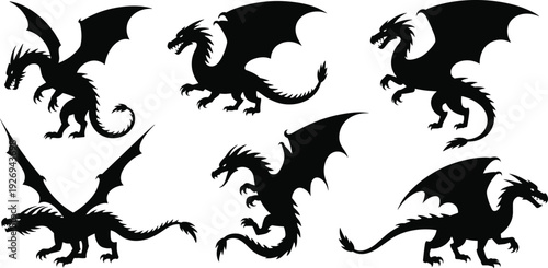 Set of hand drawn suburban house illustrations and diverse residential architecture silhouettes, property icons for neighborhood map and real estate.