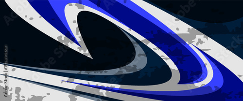 Curved wavy stripes lines modern background sticker and decal design