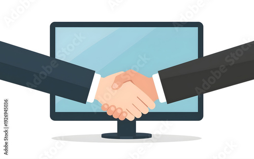 Establishing a strong online business agreement and partnership through virtual collaboration and digital communication