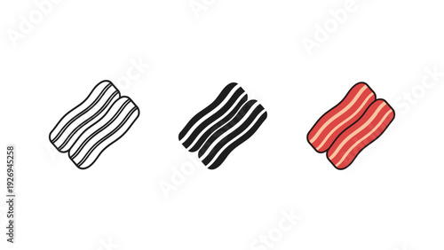Set of three striped socks isolated on white background for fashion and clothing design