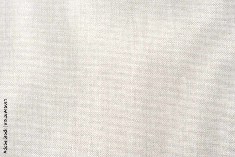 Fototapeta premium Neutral beige woven upholstery fabric texture background