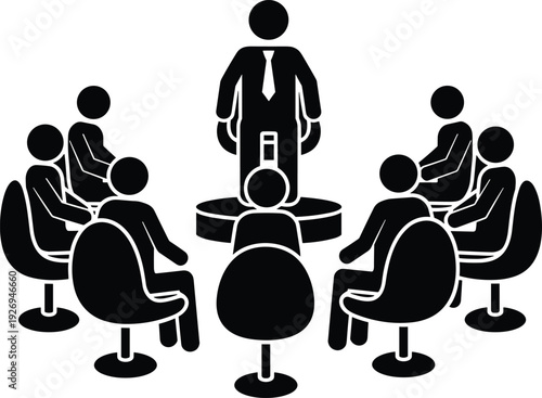 Chess Piece Silhouette Set Featuring King, Queen, Knight, Bishop, Rook, and Pawn Vector Icons for Strategic Game Design, Competition Posters, and Business Strategy Concepts