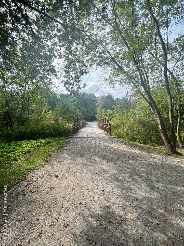 Obraz premium Bridge on a Trail