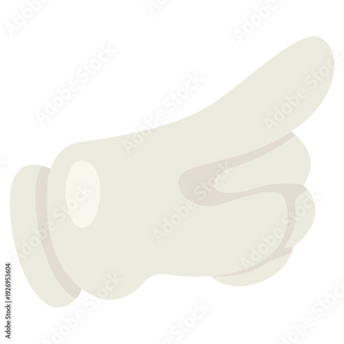 Cartoon Pointing Hand Icon