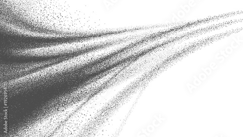 Fine dotted cloud formation with diagonal speckle trails and subtle grayscale mist effect, Distressed black and white grunge background with subtle grain and noise pattern