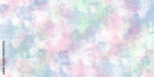 Colorful paper textured ink effect grungy wet pastel illustration for design. colorful abstract watercolor background. Smooth vibrant light pink, purple shades and blue watercolor paper textured.