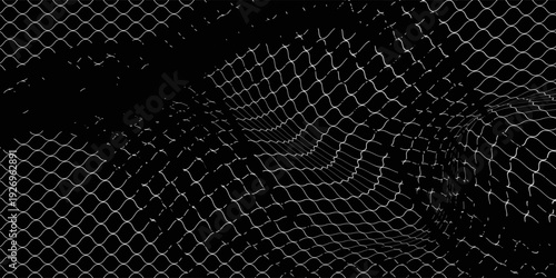 Curved net pattern. Seamless design for sportswear or equipment like soccer goals, volleyball nets, basketball hoops, hockey nets, and athletic gear.