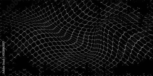 Curved net pattern. Seamless design for sportswear or equipment like soccer goals, volleyball nets, basketball hoops, hockey nets, and athletic gear.