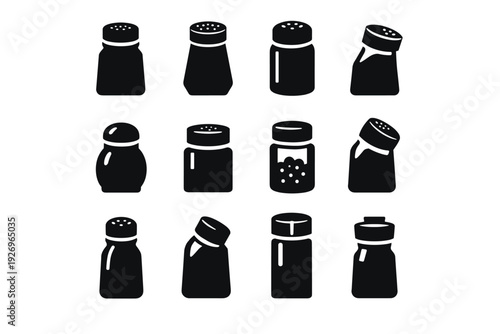 Vector geometry abstract simple generation image flat icon modern seasoning black geometric