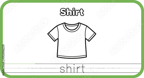 Shirt Coloring Page for Kids