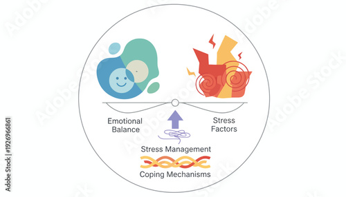 Navigating Emotional Balance and Stress Factors A Visual Guide to Effective Coping Mechanisms