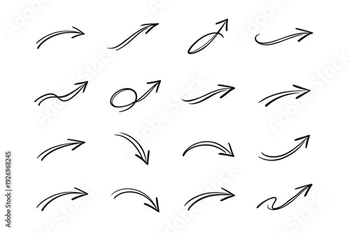 Indicator arrow image arc direction intuitive wayfinding icon vector stroke simple generation