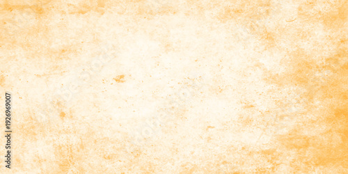 Abstract vintage beige orange paper texture with grunge spots and scratches.