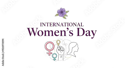 International Womens Day Celebration Graphic Illustration.
