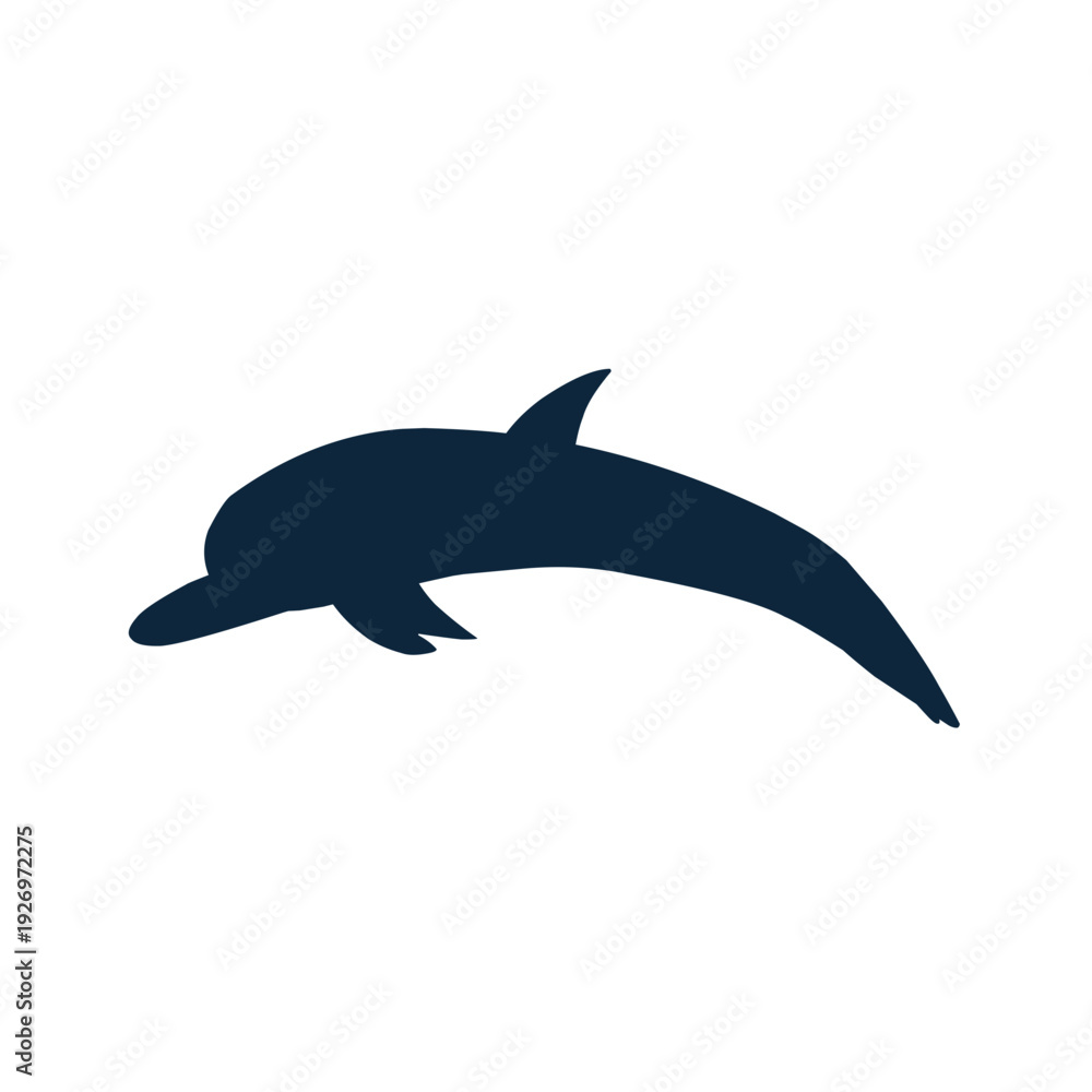 Obraz premium Dolphin Silhouette Vector art illustration