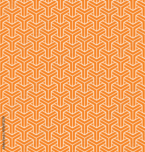 Full seamless abstract geometric skin pattern vector for decor and textile.