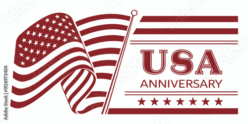 American 250 anniversary greeting card background with patriotic theme and clean text area.