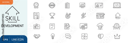 Skill development icons and graphics