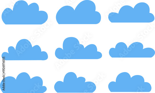 Wallpaper Mural set of clouds Torontodigital.ca