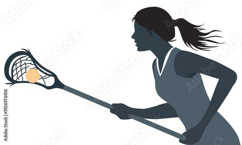  Woman lacrosse cradle