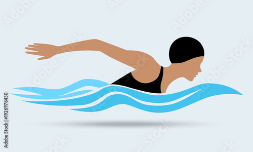   Swimmer woman  freestyle