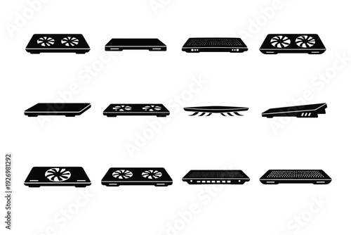 Thickness icon pad image simple reduced generation support base cooling footprint slim