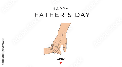 Hand Holding Baby Hand Fathers Day.