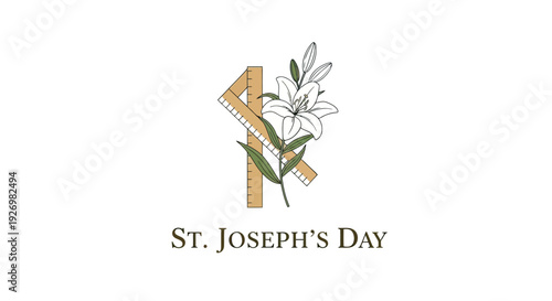 St Josephs Day Illustration with Lily.
