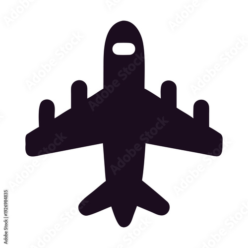Modern Airplane Icon Set – Minimal Aircraft Silhouette Vector Collection for Travel and Aviation Design
