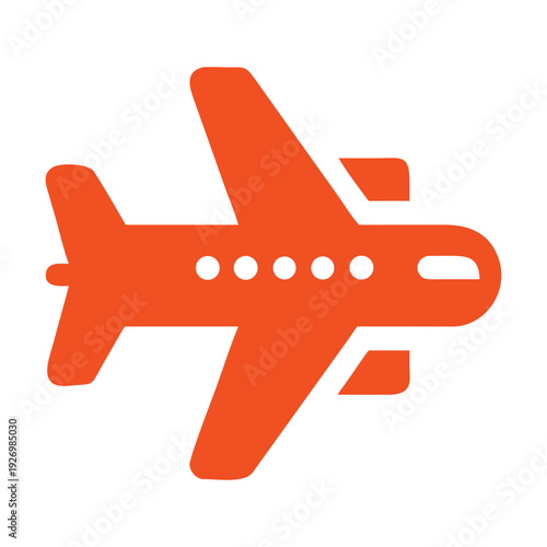 Modern Airplane Icon Set – Minimal Aircraft Silhouette Vector Collection for Travel and Aviation Design