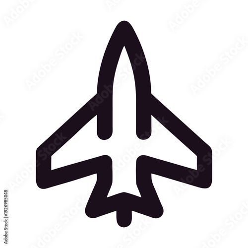 Modern Airplane Icon Set – Minimal Aircraft Silhouette Vector Collection for Travel and Aviation Design