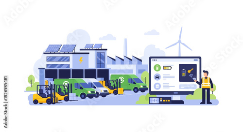 Smart Electric Vehicle Fleet Management & Sustainable Charging Hub Powered by Renewable Energy