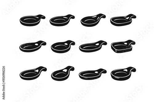 Edges subtle vector tray icon detailing smooth rest modern refined proportions set