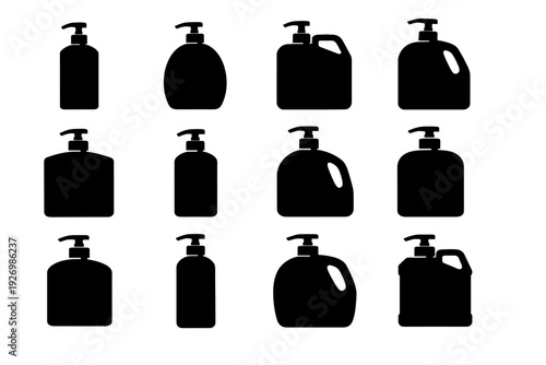 Design silhouette large solution generation icon pump simple bathroom household vector image