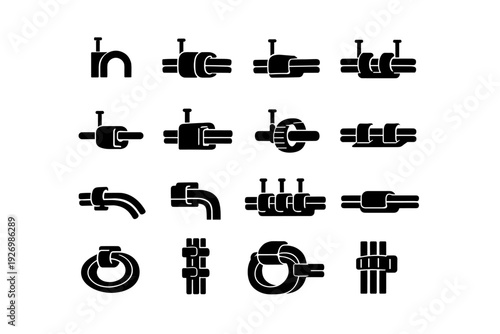 Wiring routine icon tidy simple image utility generation space solution aid concept