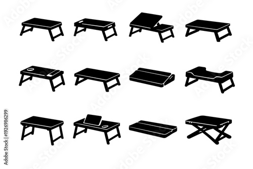 Solid design image compact generation fold form comfort unit simple icon vector