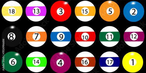 Icon Billiards. Vector Design. Icon Vector Design. Vector Editable