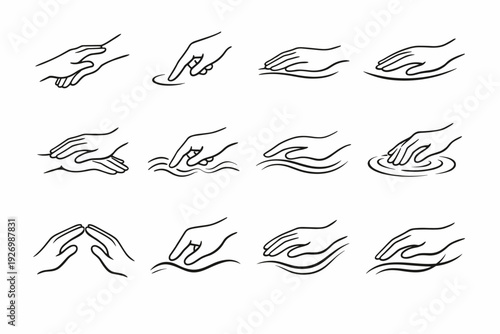 Contact motion vector line generation simple image soft freehand finger sweep mellow