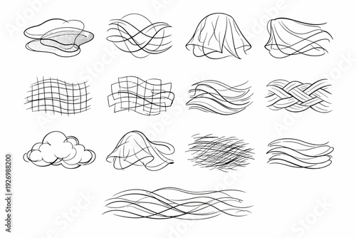 Quiet vector overlay sketch generation shroud weave calm smooth image airy simple