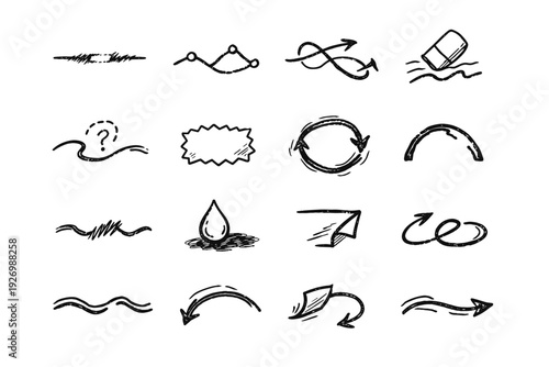 Bent refine simple uncertain image edit crooked contour rethink line vector icon