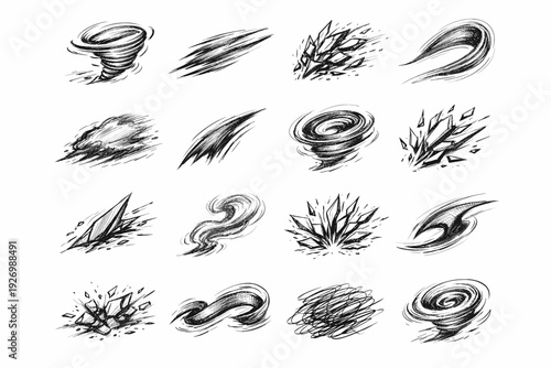 Simple twelve image seven two generation nine abstract form vector graphite six