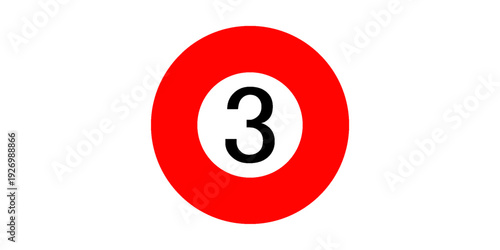 Billiard, pool balls set. Vector realistic snooker ball collection with numbers on white background