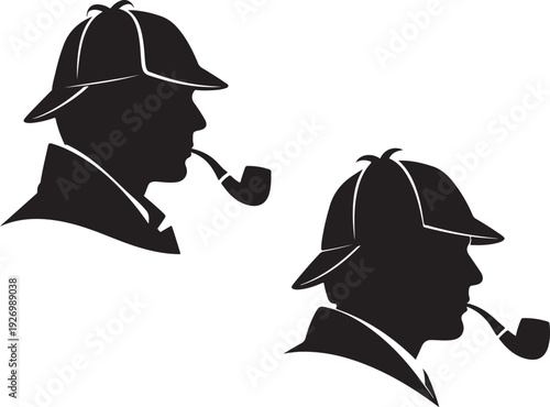 sherlock Holmes Pipe Silhouette