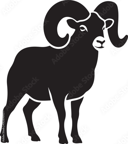 Silhouette of Bighornsheep 