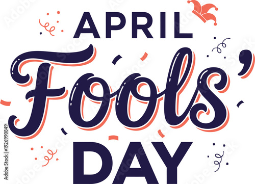 April fools' day celebration logo