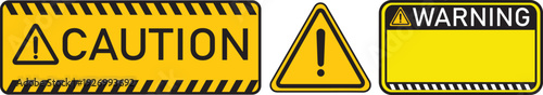 yellow and black warning caution sign text space area message box sticker, caution danger and warning signs,
caution yellow sign.