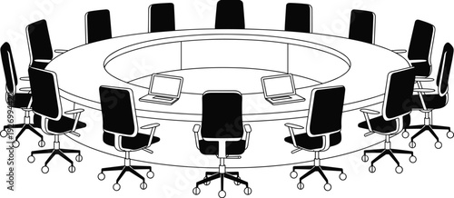 Classic Black Teapot Silhouette with Curved Spout and Handle, Traditional Tea Kettle Icon in Minimal Flat Design Isolated on Light Background